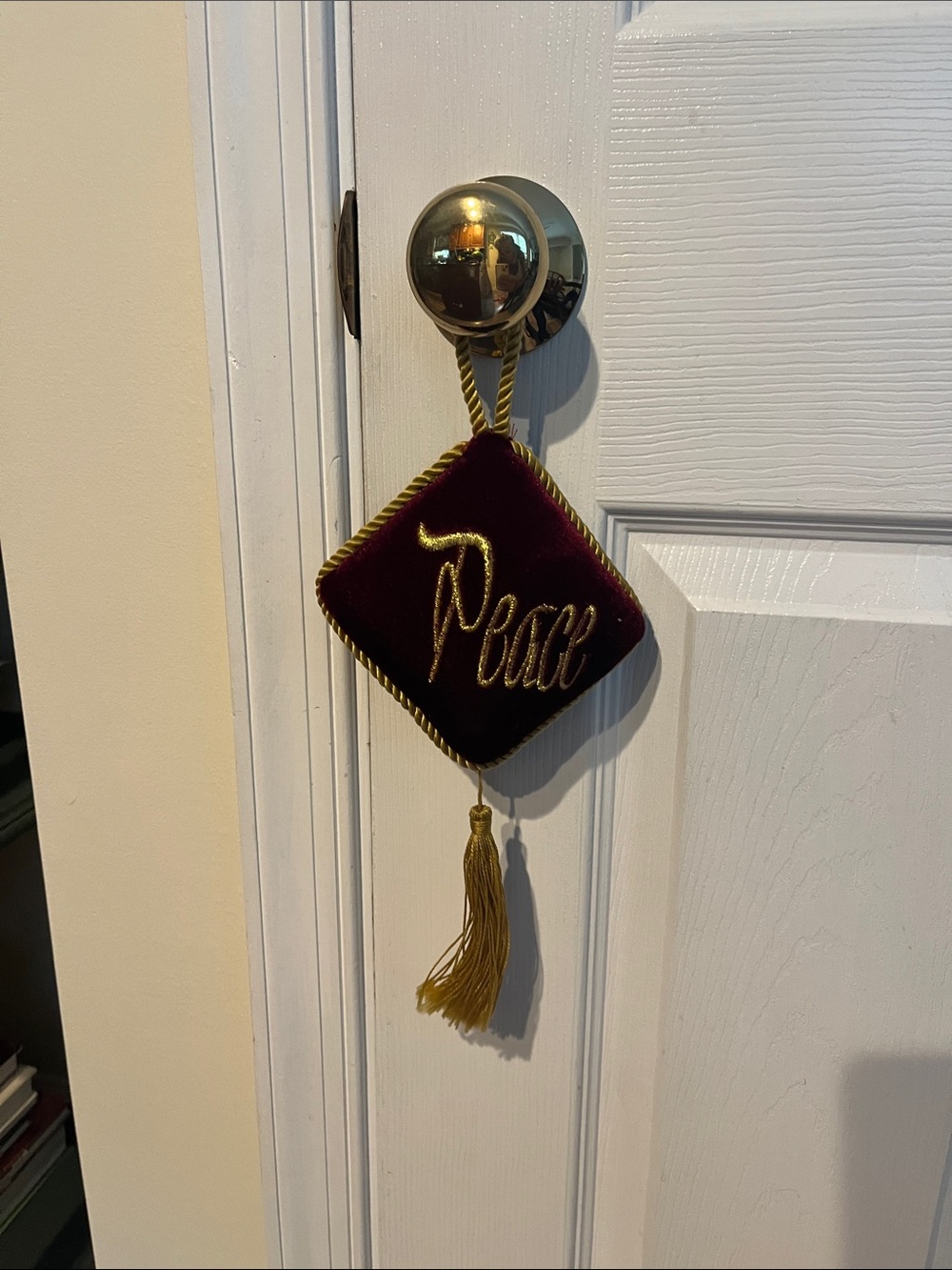 Velvet Peace Pillow ornaments